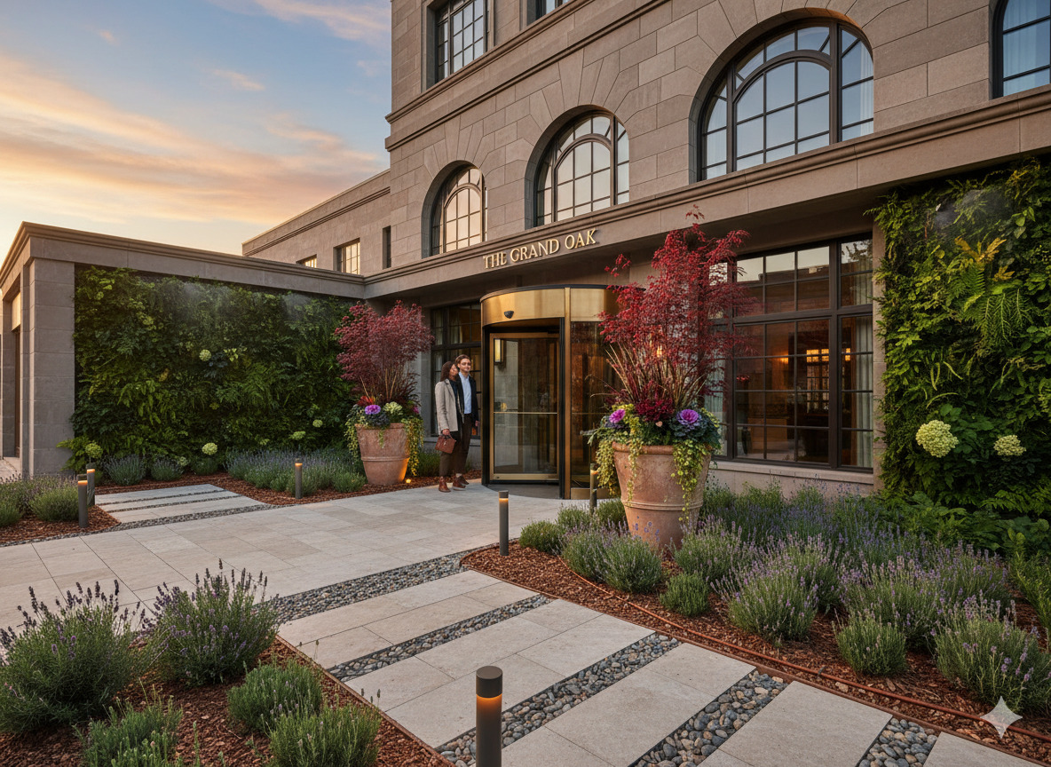 Commercial landscape design project